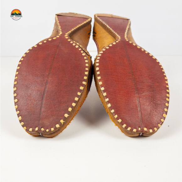 Handcrafted Punjabi Jutti Khussa Mojari Flats Multicolor Women's Size US 9 - Picture 12 of 16